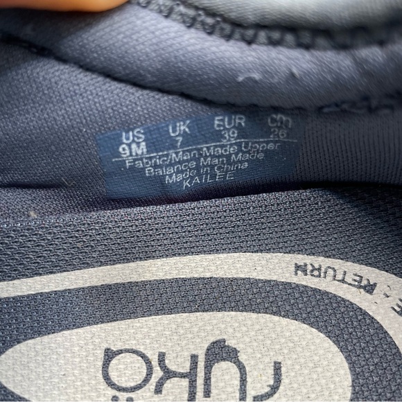 Ryka Kailee Comfort Shoe Textile Blue Fern Design Size women’s 9m arch support - Picture 7 of 7